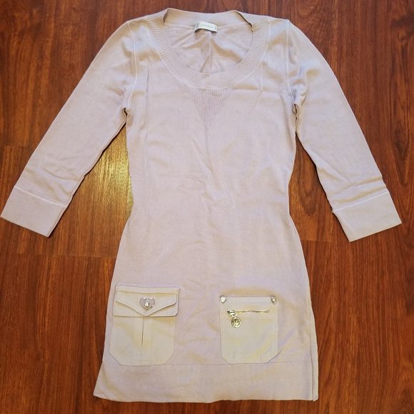 VDP Women Italian Light Purple Tunic Dress Size 42